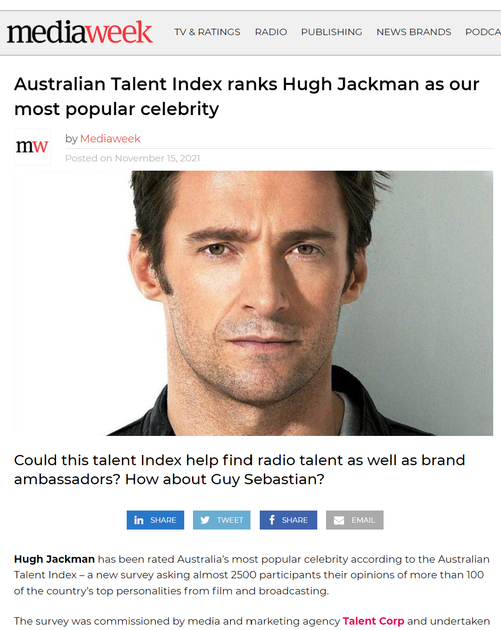 Hugh Jackman Talent Corp